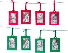 Load image into Gallery viewer, Hanging Picture Frame Ornaments, Set of 8