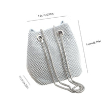 Load image into Gallery viewer, Rhinestone Inlaid Flash Bucket Clutch Bag
