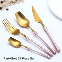 Load image into Gallery viewer, 24Pcs/set Flatware Dinnerware Tableware