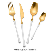 Load image into Gallery viewer, 24Pcs/set Flatware Dinnerware Tableware