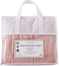 Load image into Gallery viewer, Brentfords Weighted Blanket Adults Teenagers Kids Therapy Sensory Anxiety Autism Insomnia Stress Relief-Blush Pink-125 x 150cm, 4kg(9lb)

