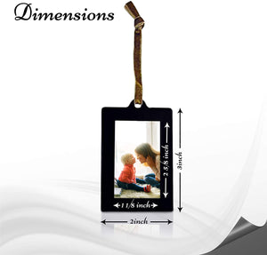 Hanging Picture Frame Ornaments, Set of 8