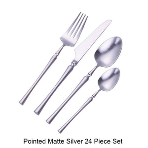 24Pcs/set Flatware Dinnerware Tableware