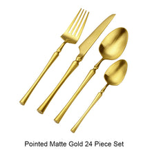 Load image into Gallery viewer, 24Pcs/set Flatware Dinnerware Tableware
