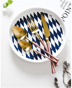 24Pcs/set Flatware Dinnerware Tableware