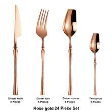 Load image into Gallery viewer, 24Pcs/set Flatware Dinnerware Tableware
