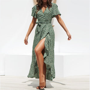 MAXI DRESS WITH FLORAL PRINT 