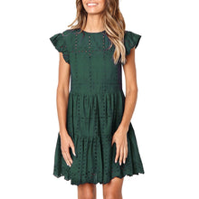 Load image into Gallery viewer, LILI MINI DRESS WITH RUFFLES SLEEVE
