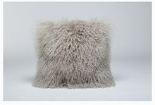 Load image into Gallery viewer, Real Mongolian lamb fur Pillow Case
