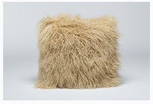 Real Mongolian lamb fur Pillow Case