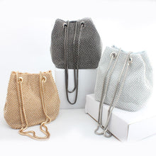 Load image into Gallery viewer, Rhinestone Inlaid Flash Bucket Clutch Bag 
