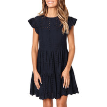 Load image into Gallery viewer, LILI MINI DRESS WITH RUFFLES SLEEVE
