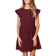 Load image into Gallery viewer, LILI MINI DRESS WITH RUFFLES SLEEVE
