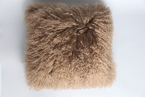 Real Mongolian lamb fur Pillow Case